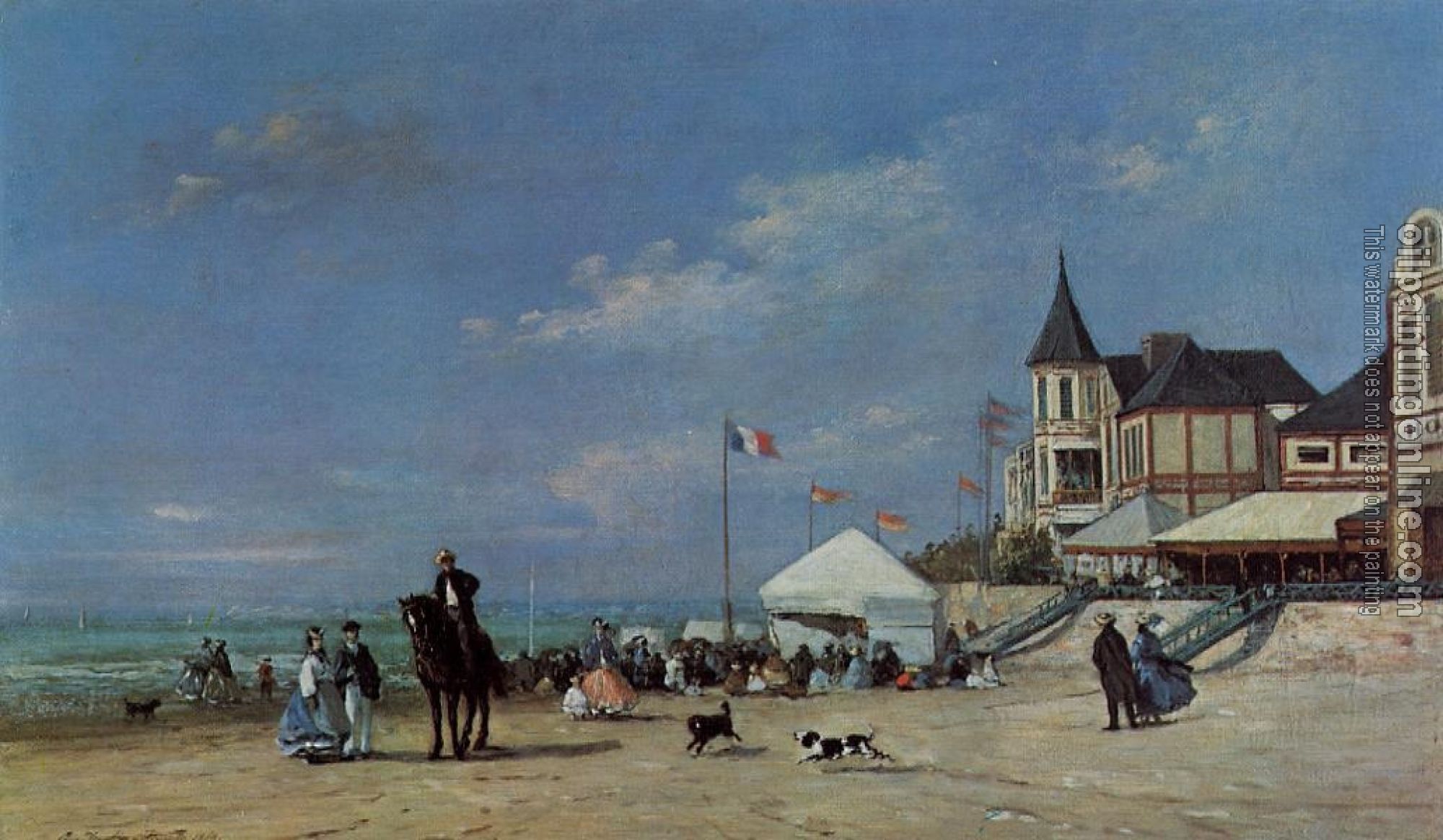 Boudin, Eugene - The Trouville Beach